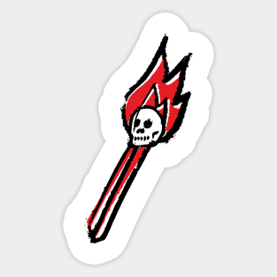 skull match Sticker